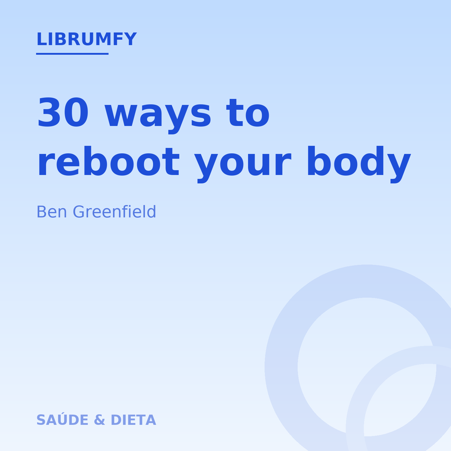 Capa de 30 ways to reboot your body