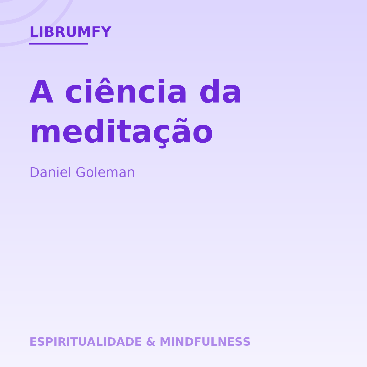 Capa de A ciência da meditação