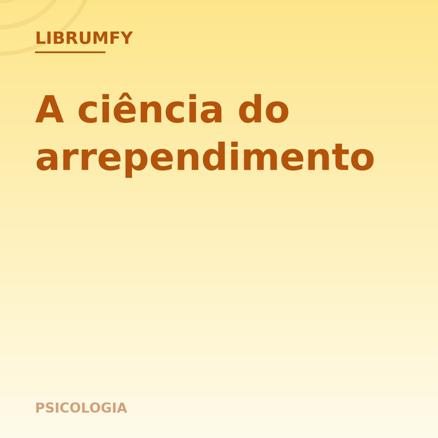 Capa de A ciência do arrependimento