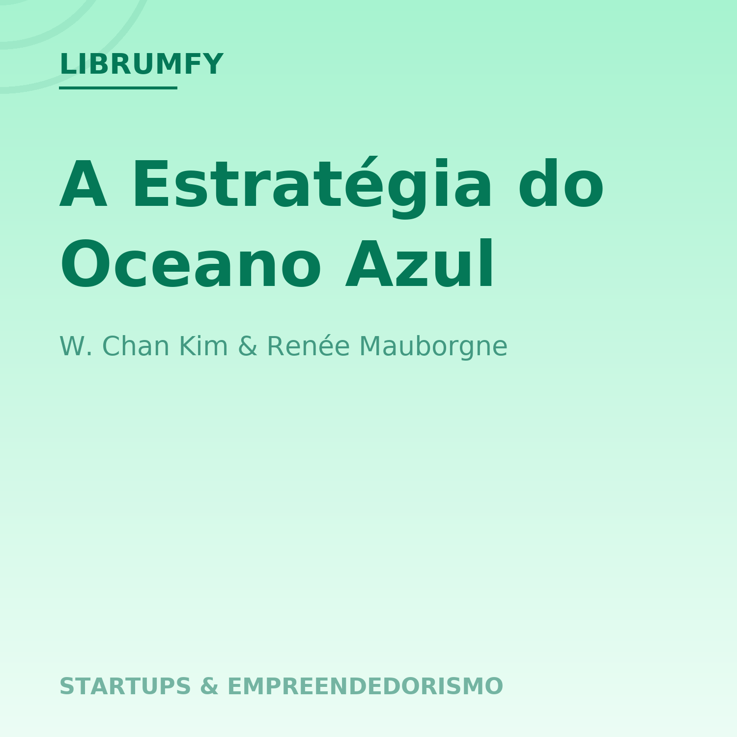 Capa de A Estratégia do Oceano Azul