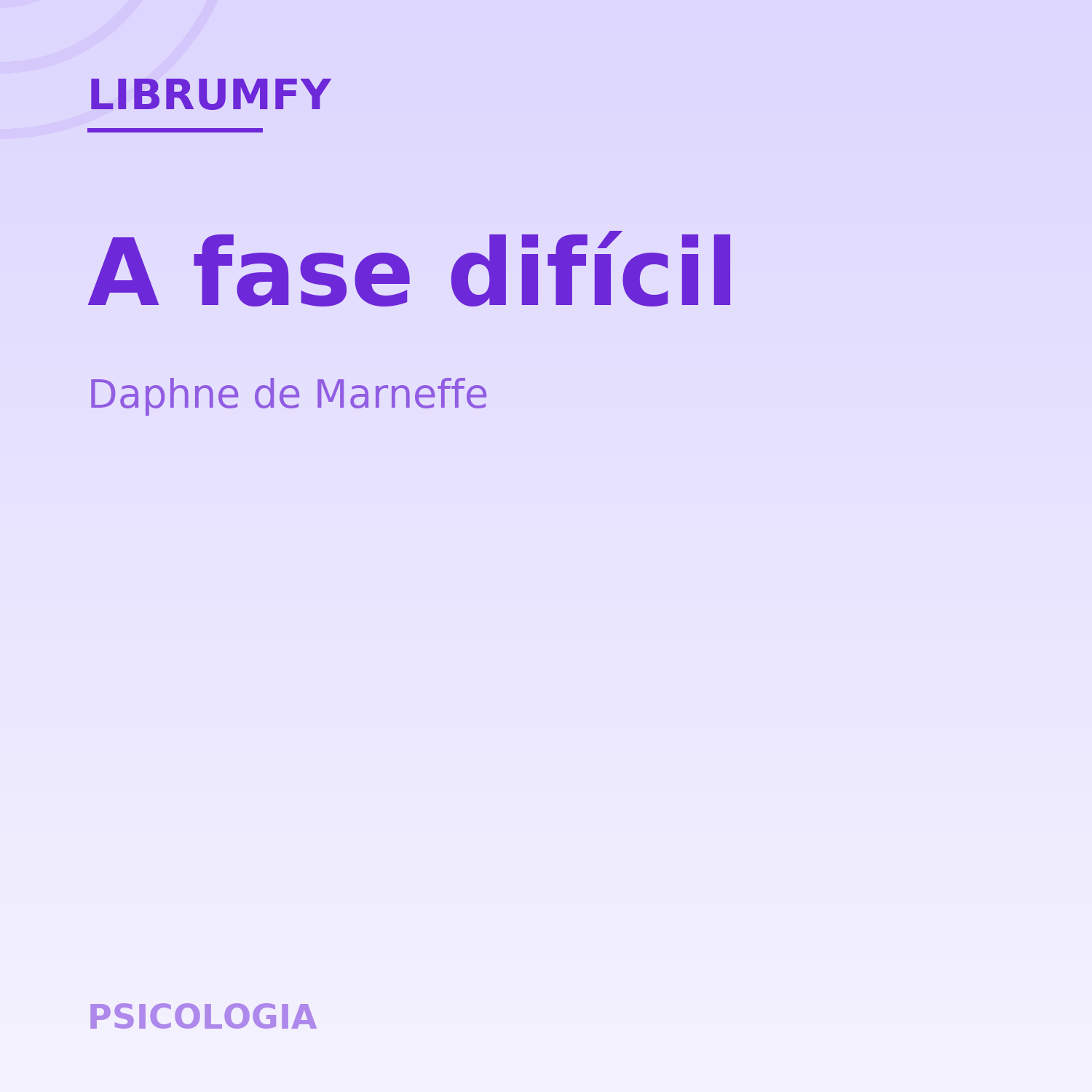 Capa de A fase difícil