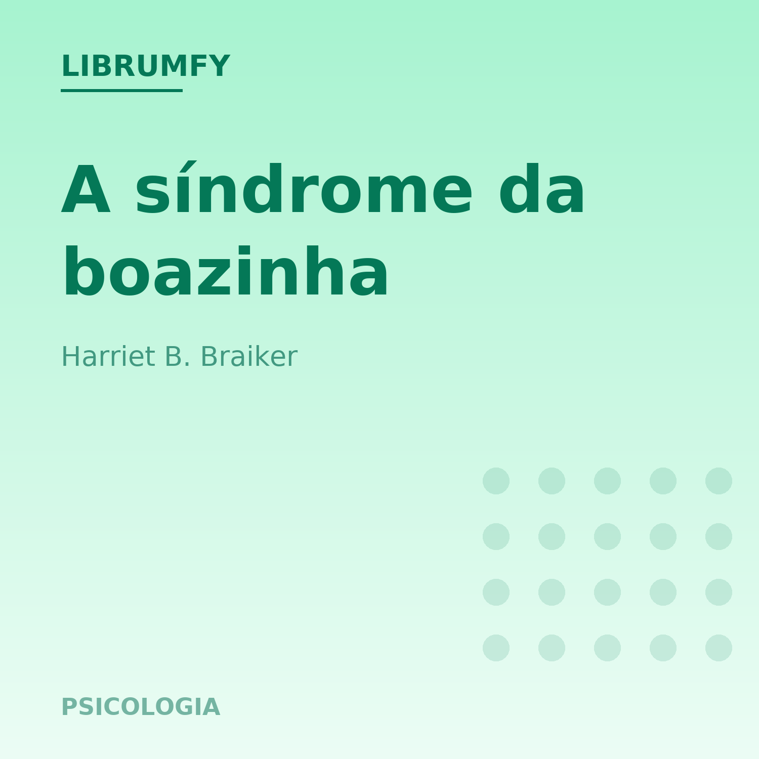 Capa de A síndrome da boazinha