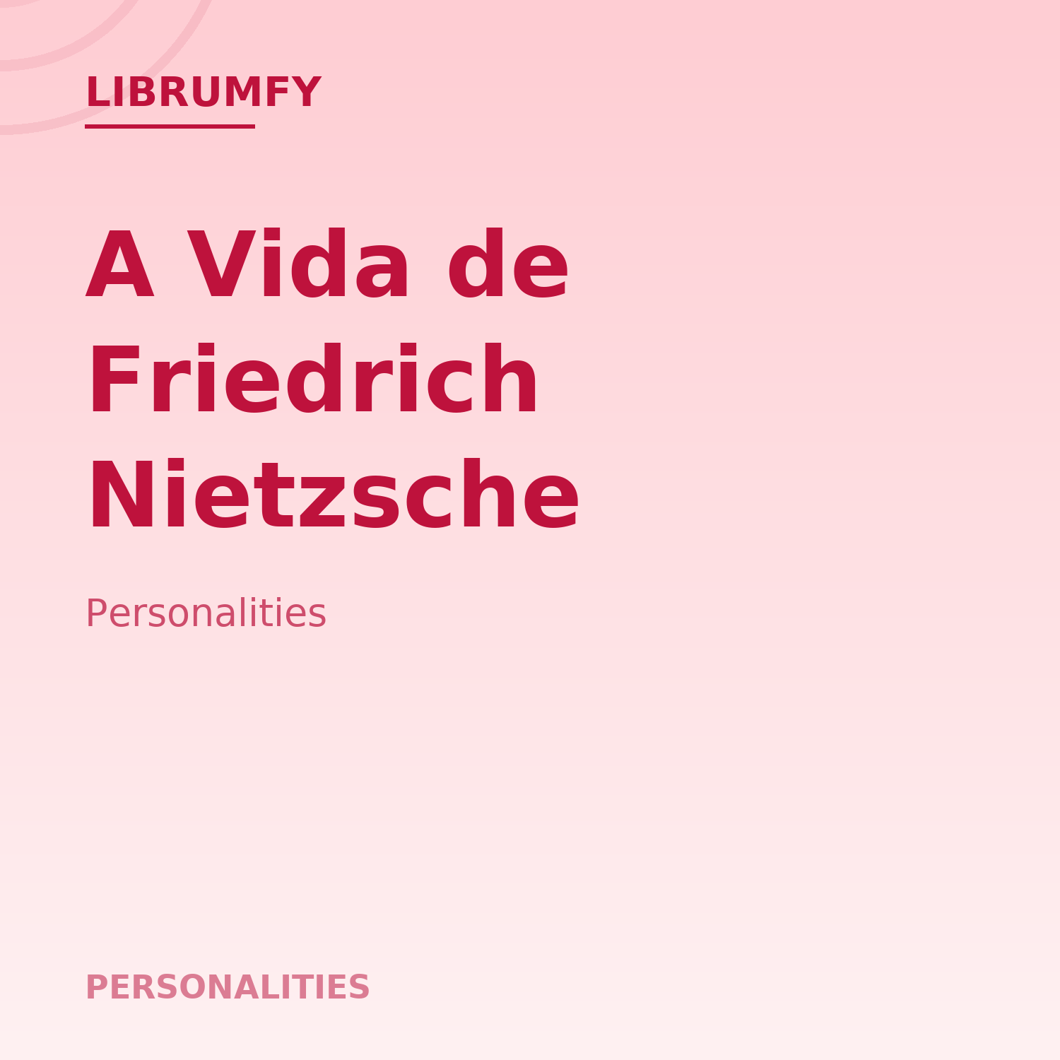 Capa de A Vida de Friedrich Nietzsche
