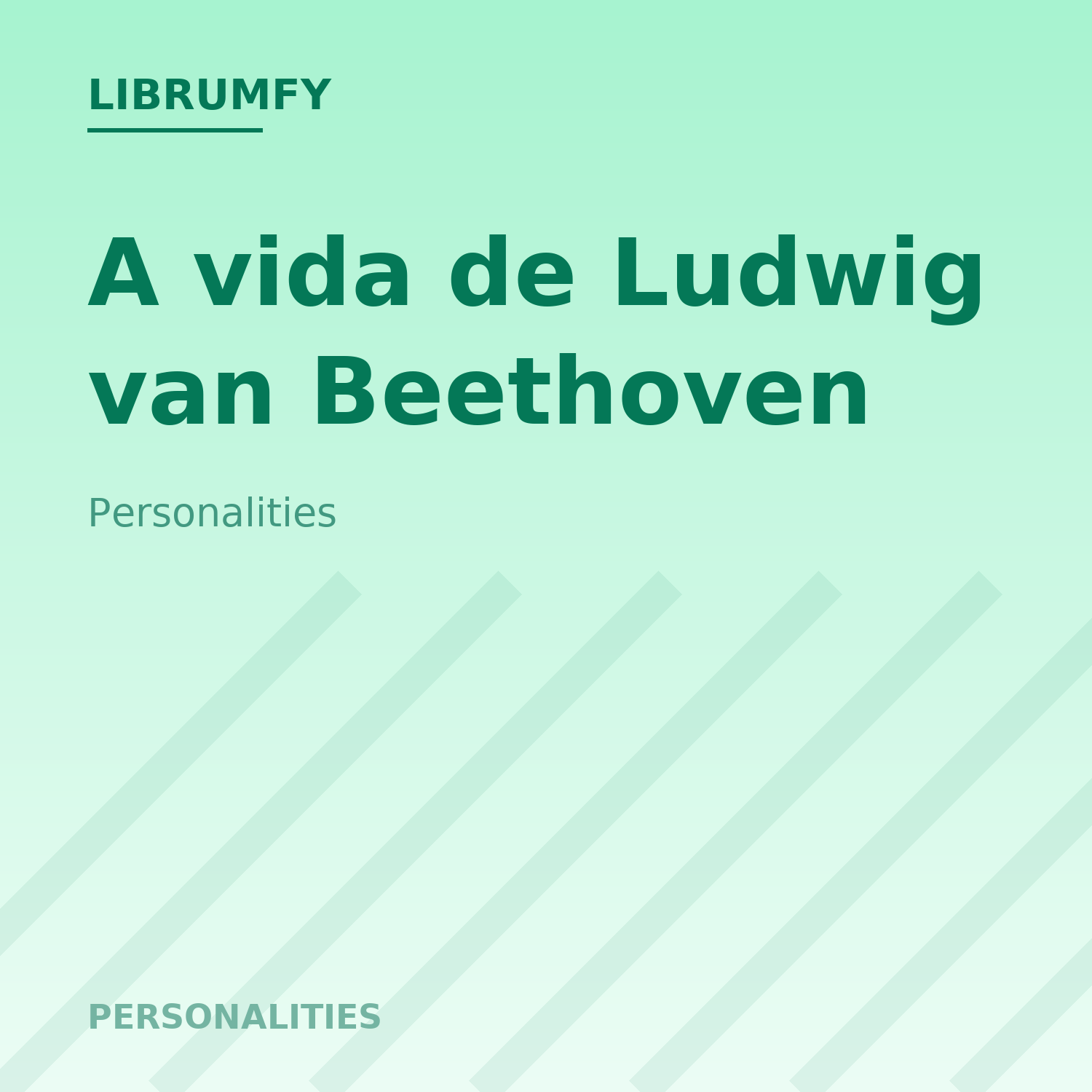Capa de A vida de Ludwig van Beethoven