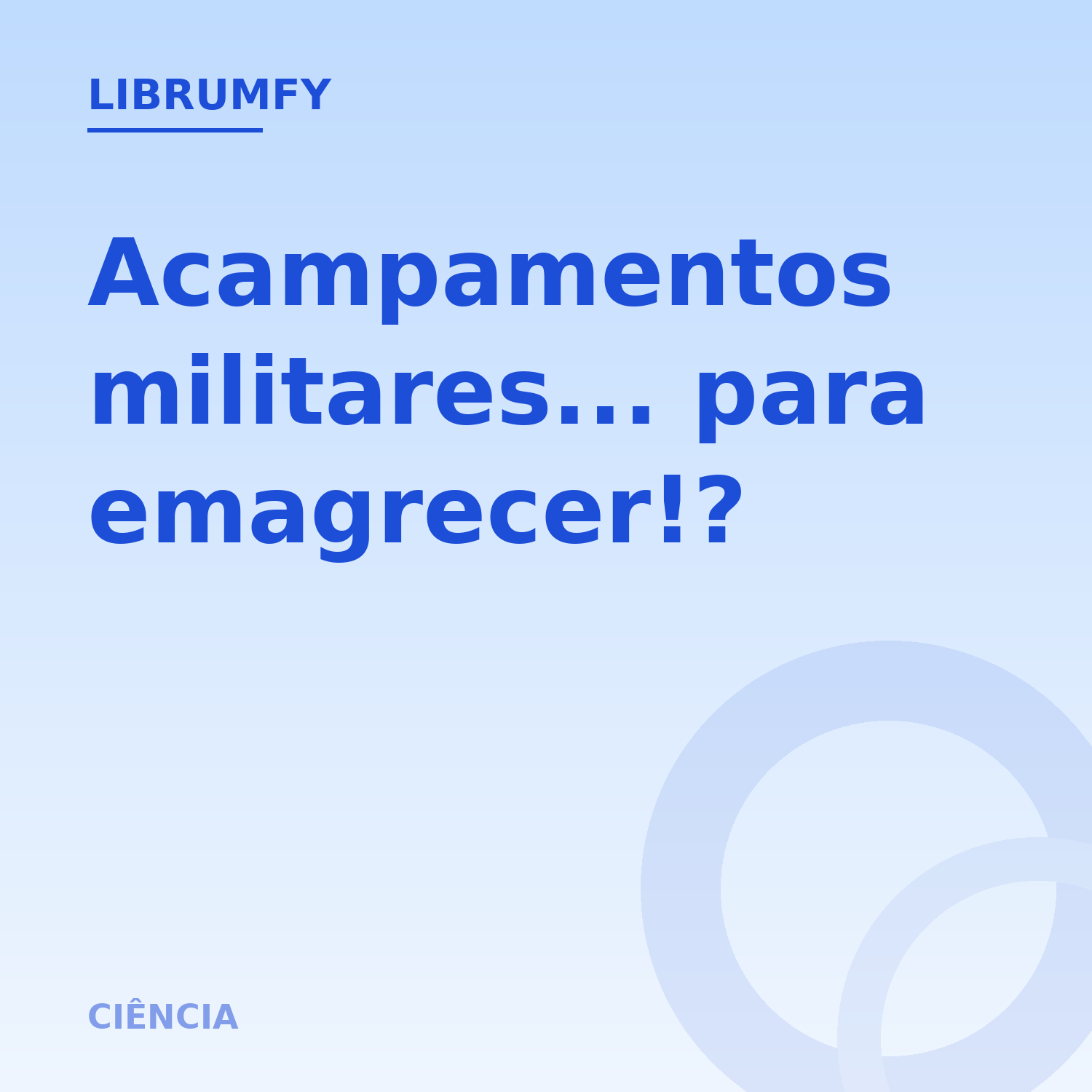 Capa de Acampamentos militares... para emagrecer!?
