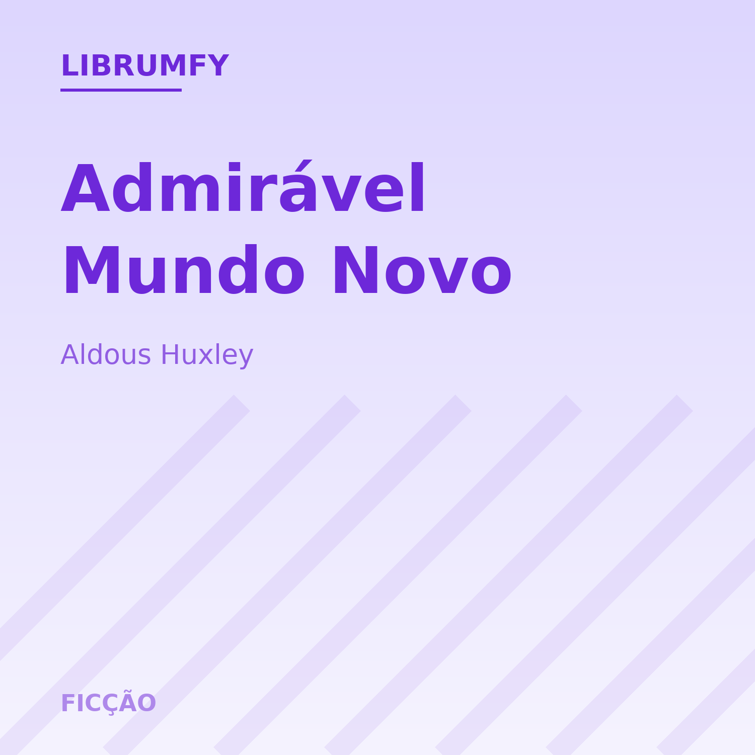 Capa de Admirável Mundo Novo