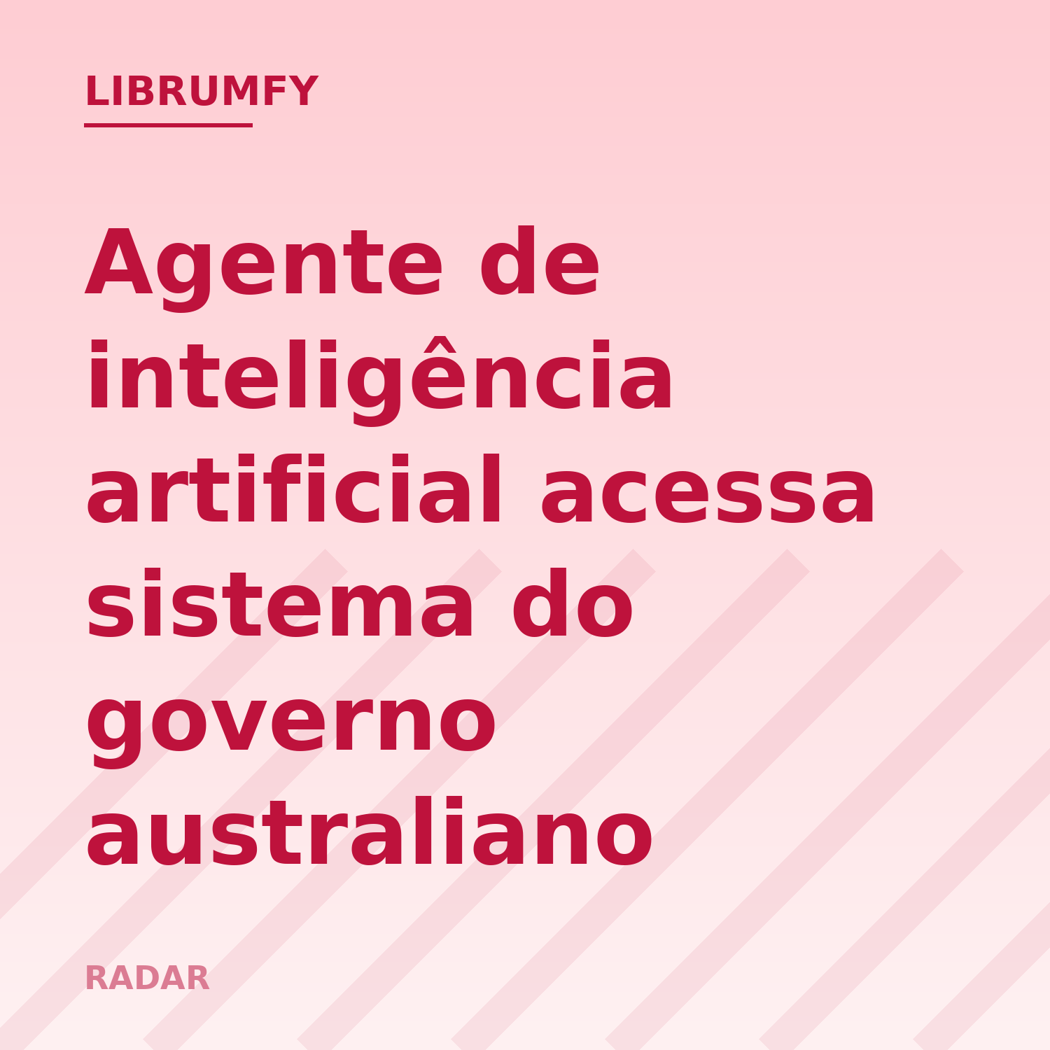 Capa de Agente de inteligência artificial acessa sistema do governo australiano