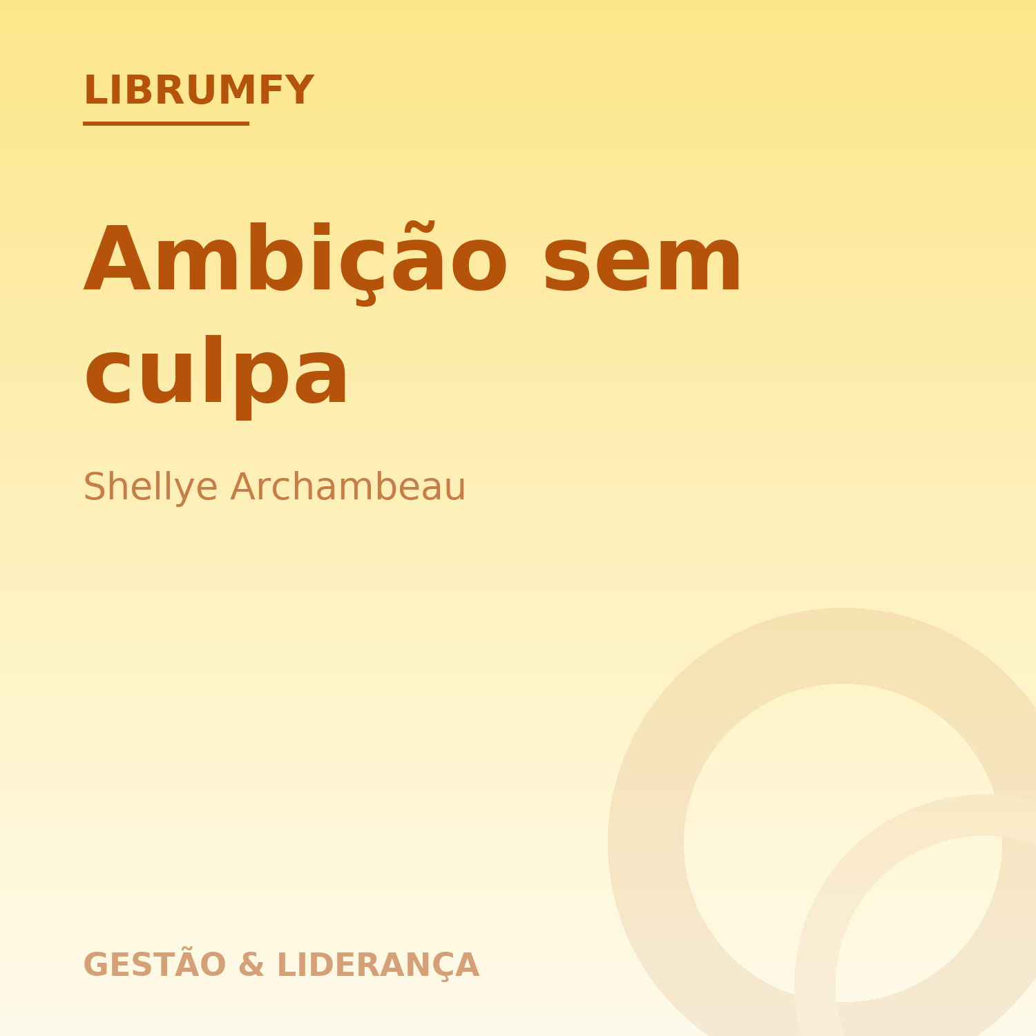 Capa de Ambição sem culpa