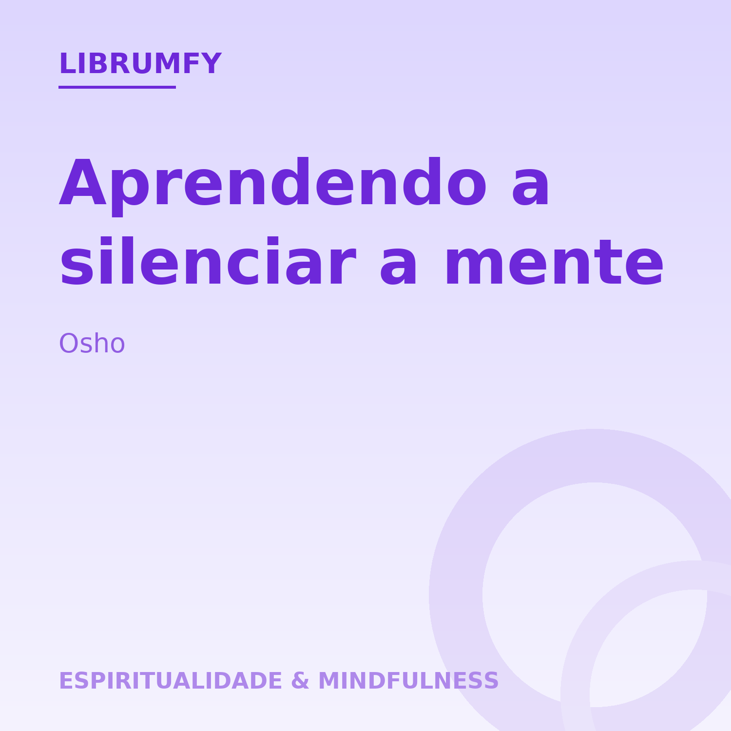 Capa de Aprendendo a silenciar a mente