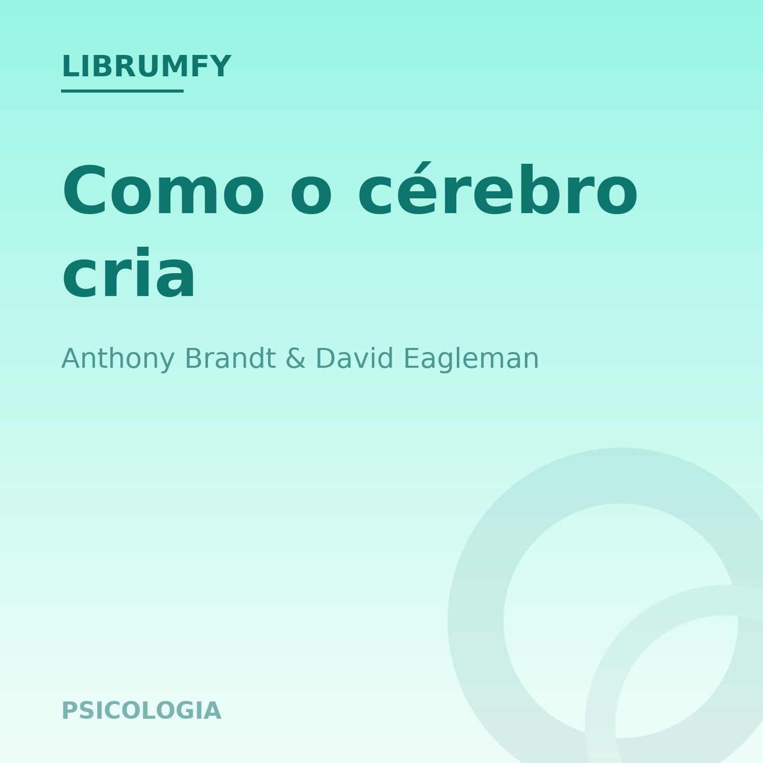Capa de Como o cérebro cria