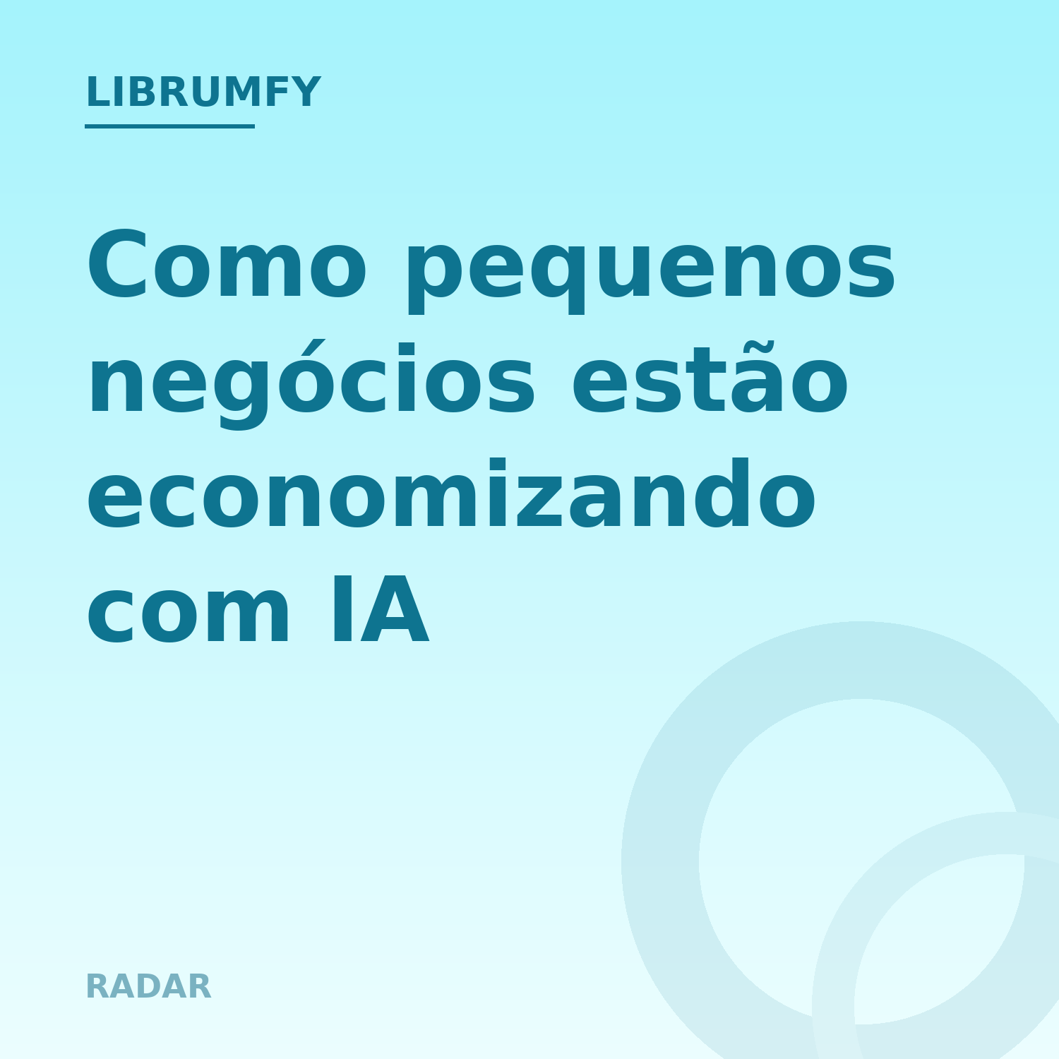 Capa de Como pequenos negócios estão economizando com IA