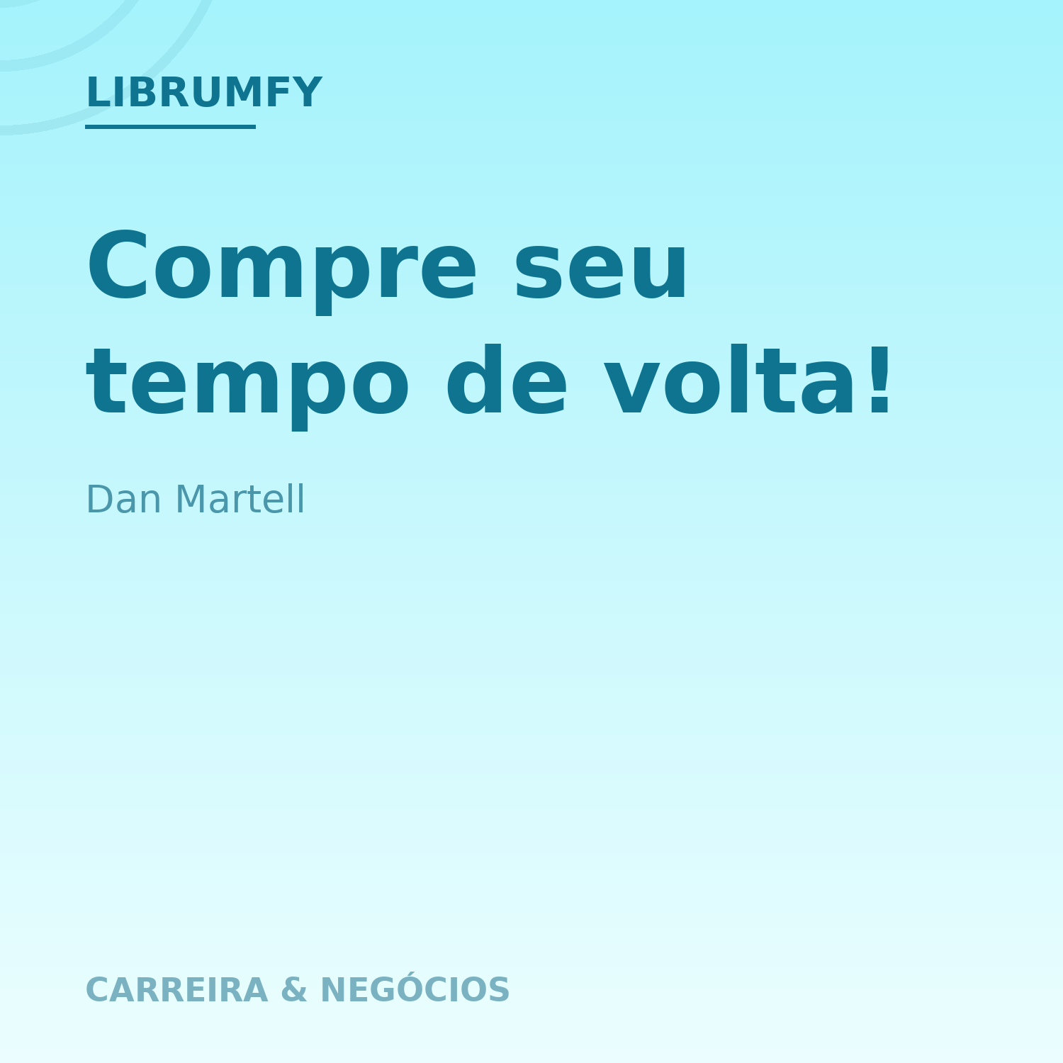 Capa de Compre seu tempo de volta!