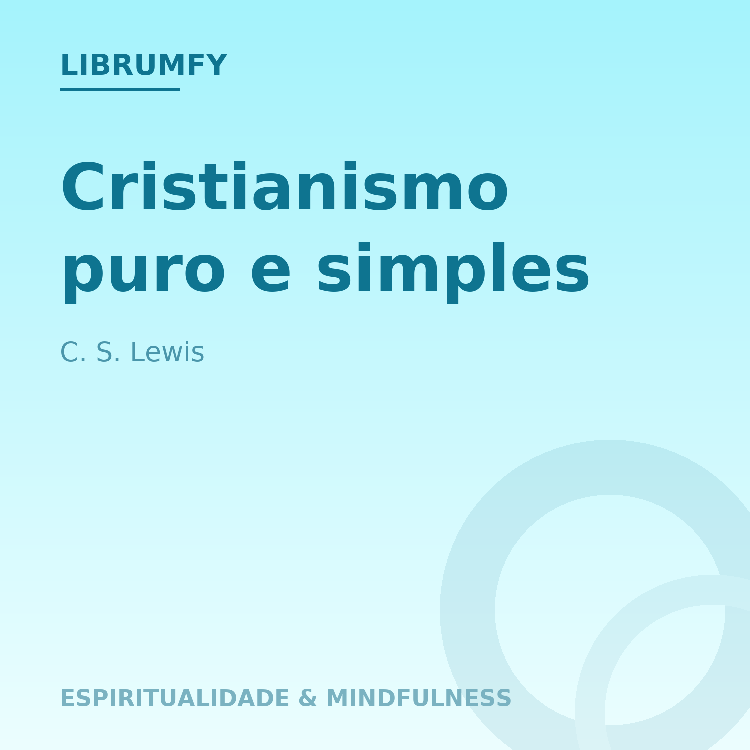 Capa de Cristianismo puro e simples