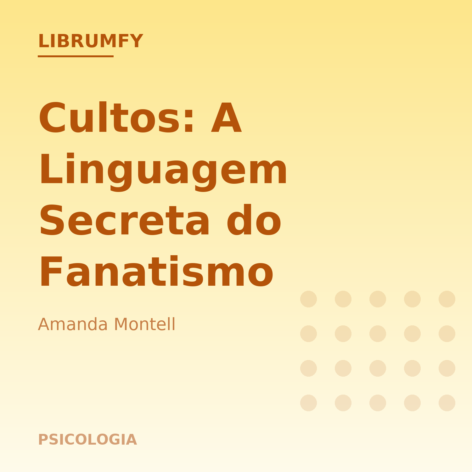 Capa de Cultos: A Linguagem Secreta do Fanatismo