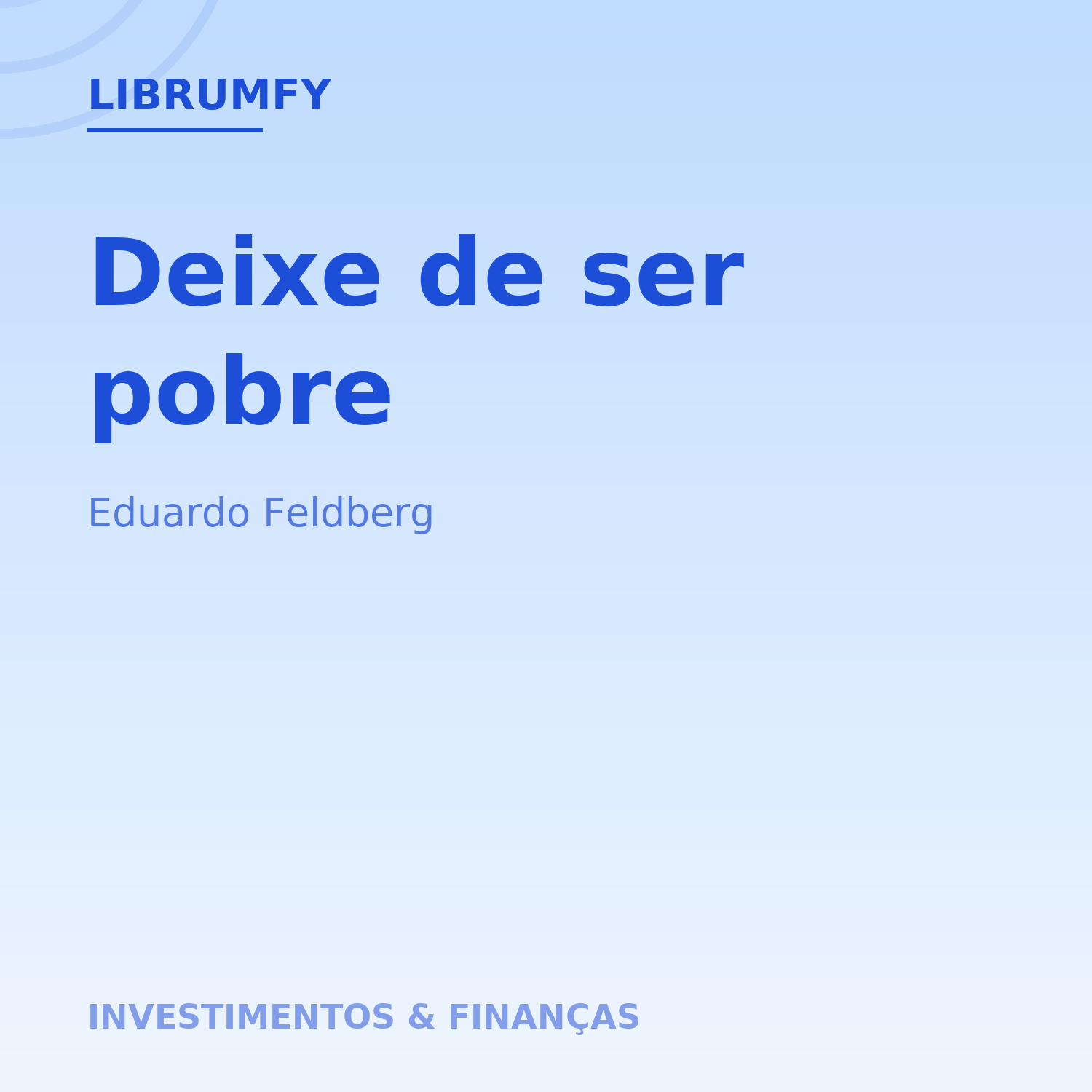 Capa de Deixe de ser pobre