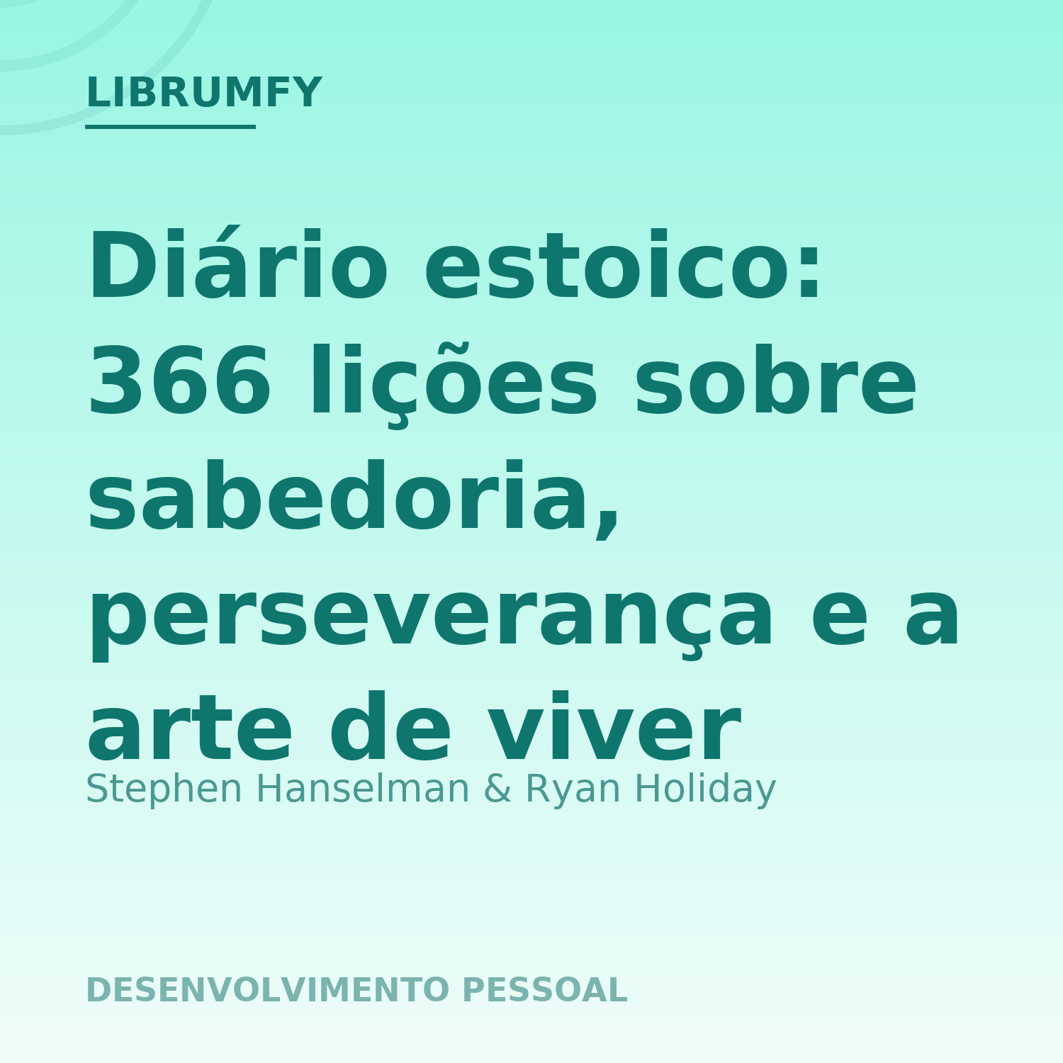 Capa de Diário estoico: 366 lições sobre sabedoria, perseverança e a arte de viver