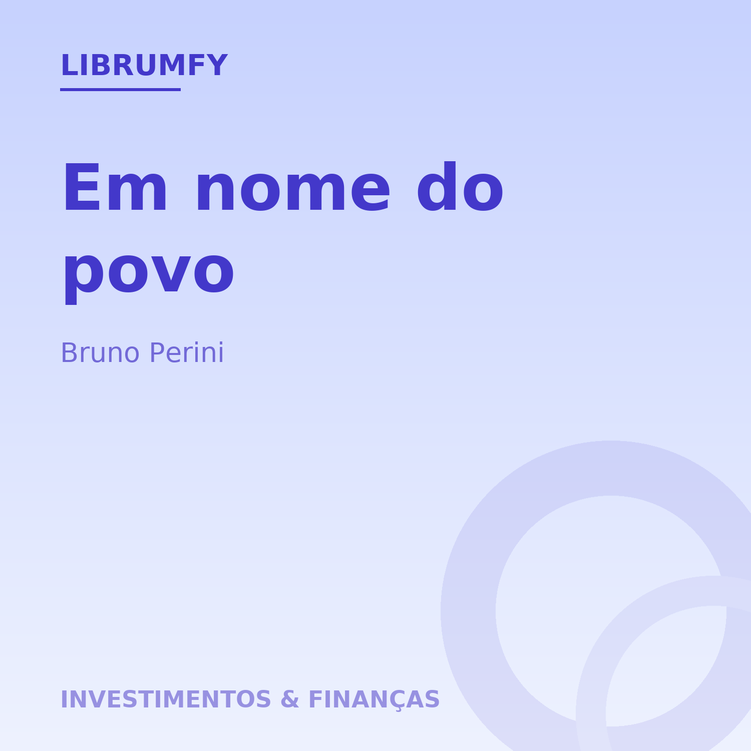 Capa de Em nome do povo