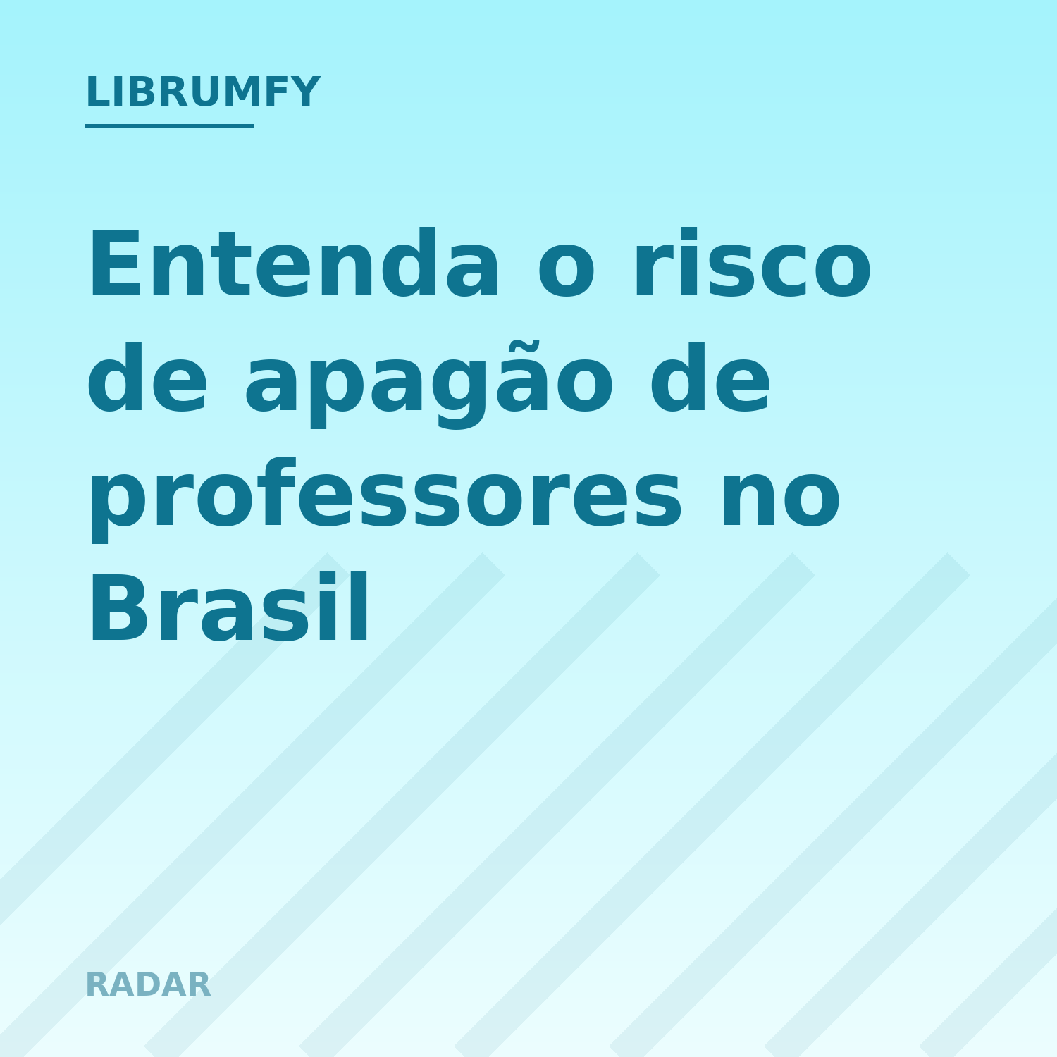 Capa de Entenda o risco de apagão de professores no Brasil