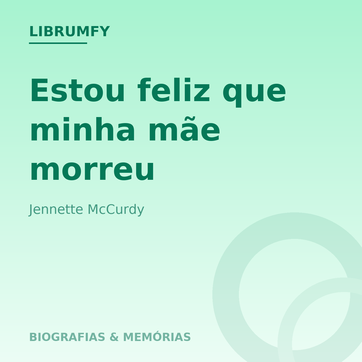 Capa de Estou feliz que minha mãe morreu