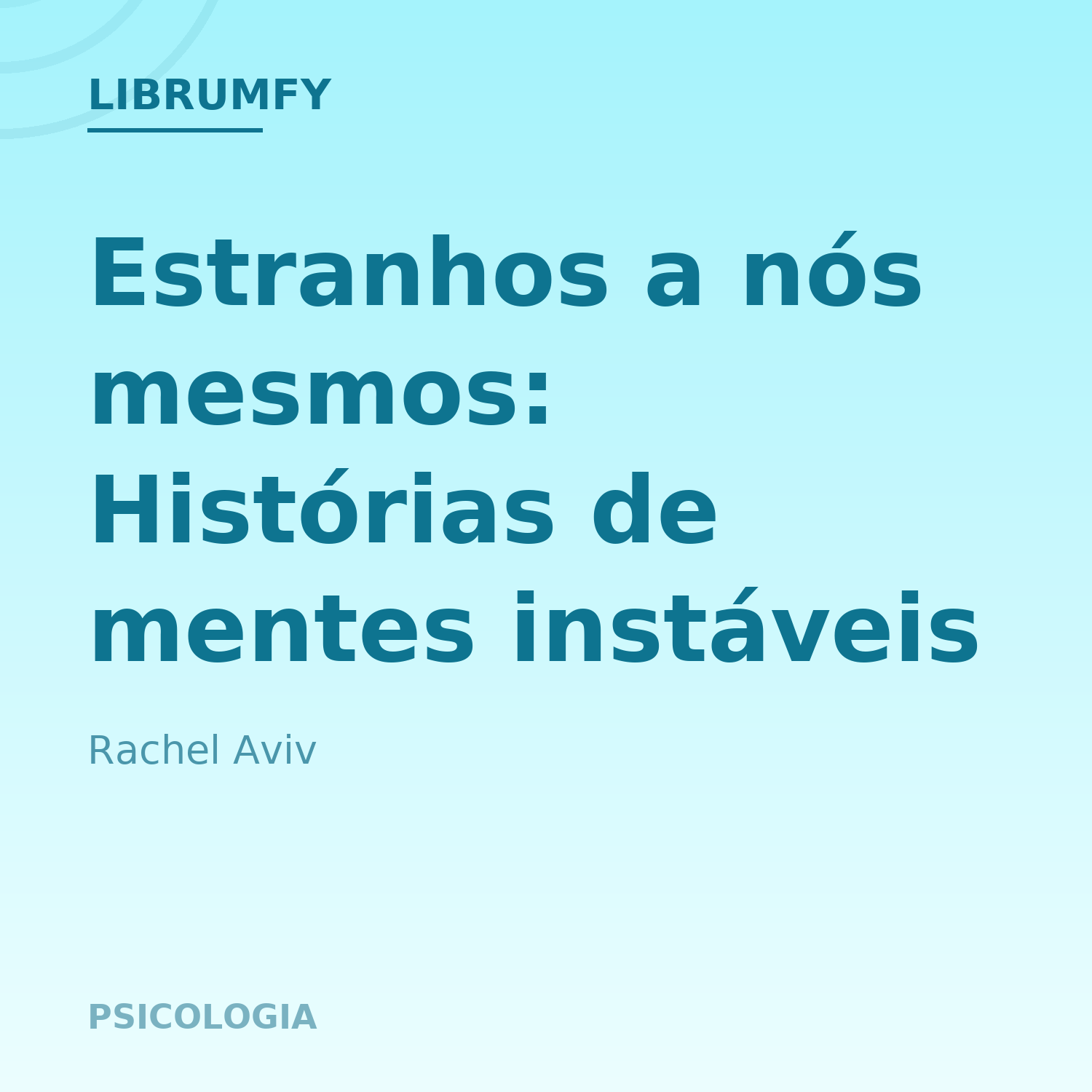 Capa de Estranhos a nós mesmos: Histórias de mentes instáveis