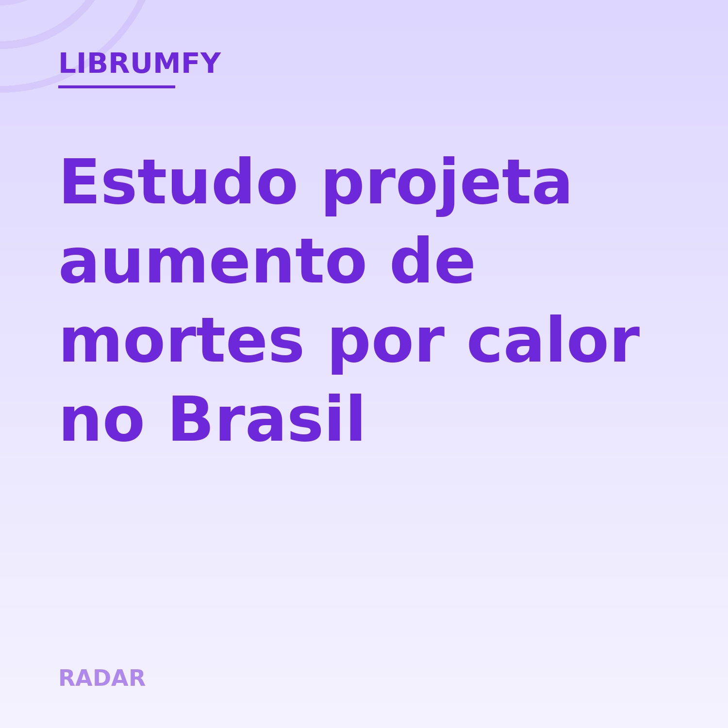 Capa de Estudo projeta aumento de mortes por calor no Brasil