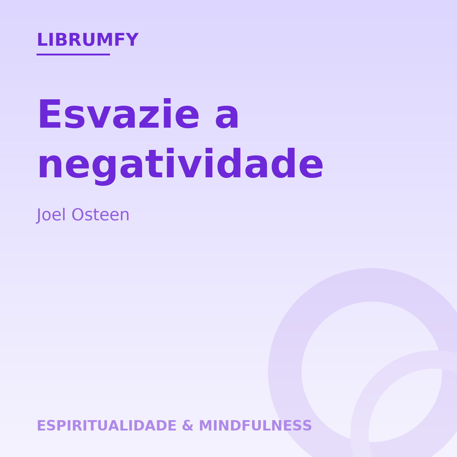 Capa de Esvazie a negatividade
