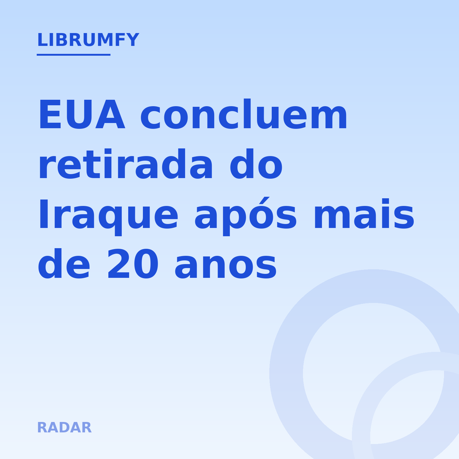 Capa de EUA concluem retirada do Iraque após mais de 20 anos