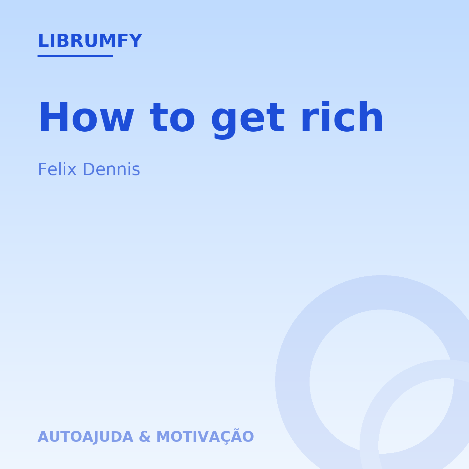 Capa de How to get rich