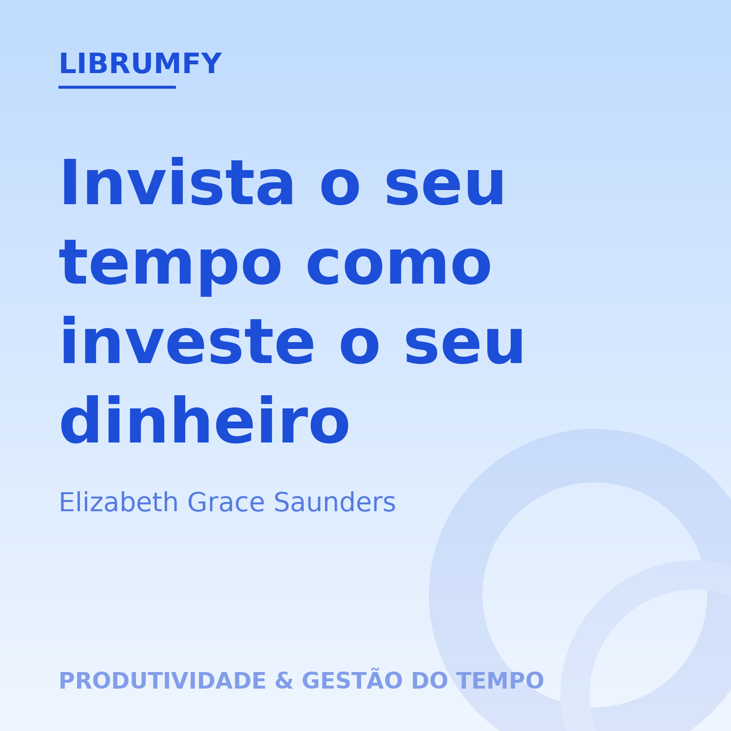 Capa de Invista o seu tempo como investe o seu dinheiro