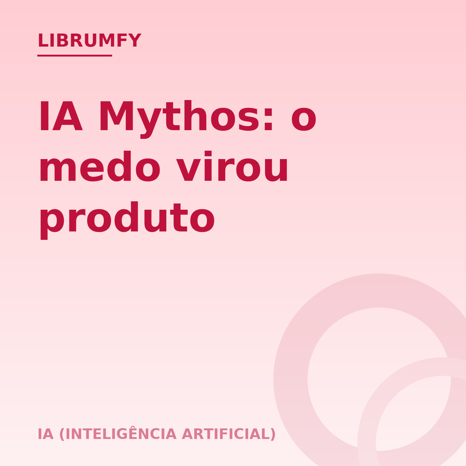 Capa de IA Mythos: o medo virou produto
