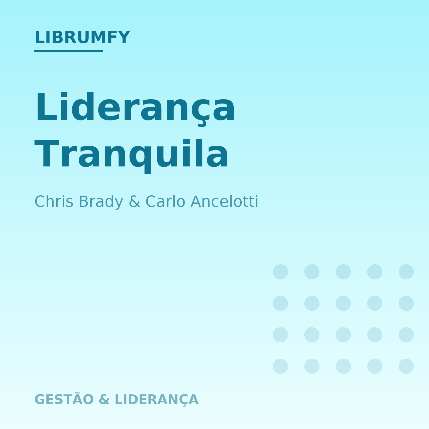 Capa de Liderança Tranquila