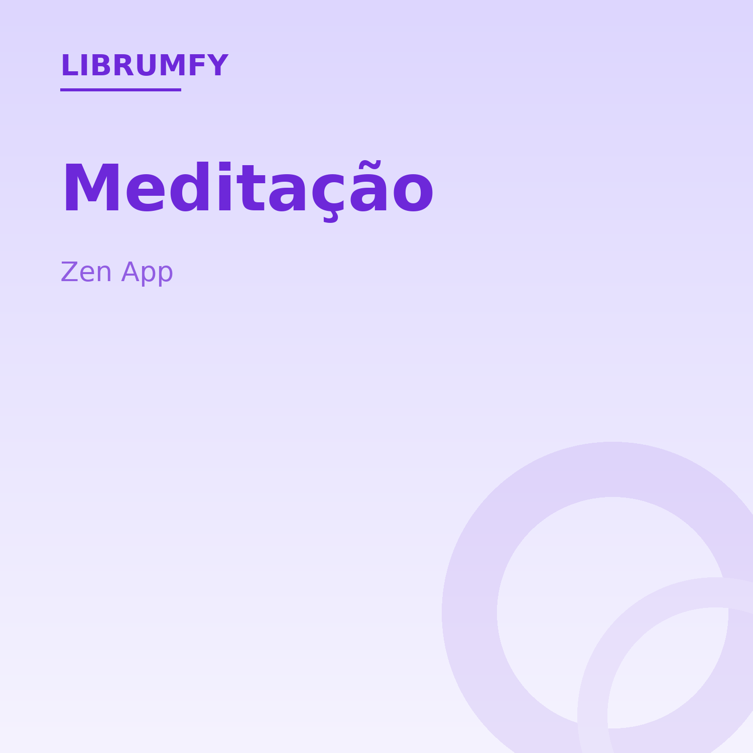 Capa de Meditação