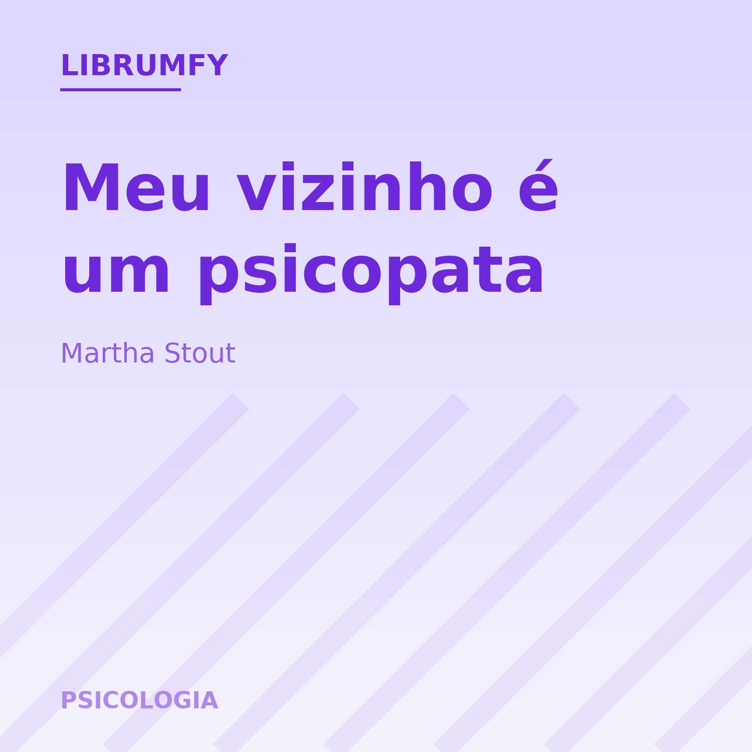 Capa de Meu vizinho é um psicopata