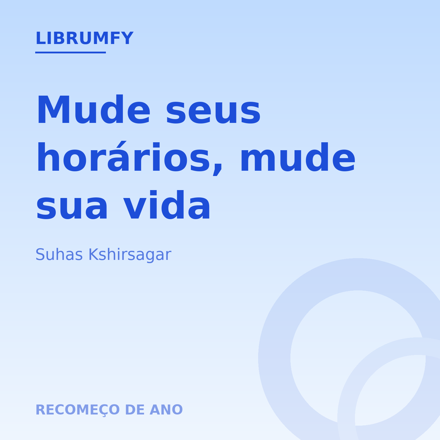 Capa de Mude seus horários, mude sua vida