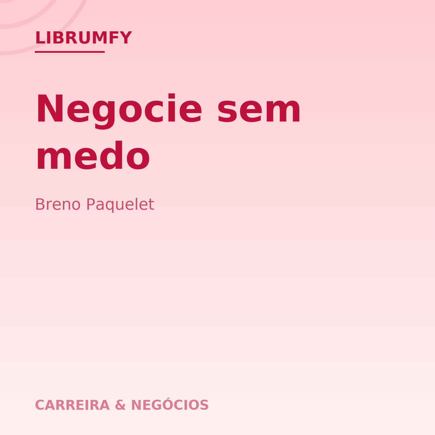 Capa de Negocie sem medo