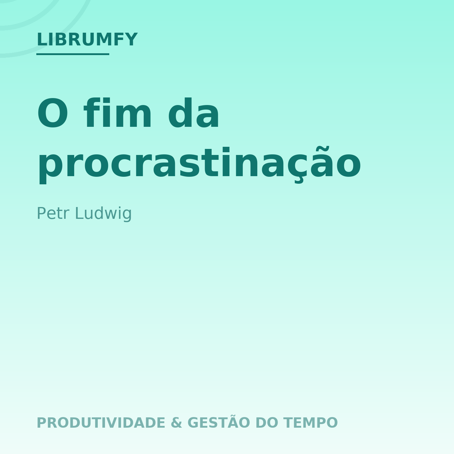 Capa de O fim da procrastinação