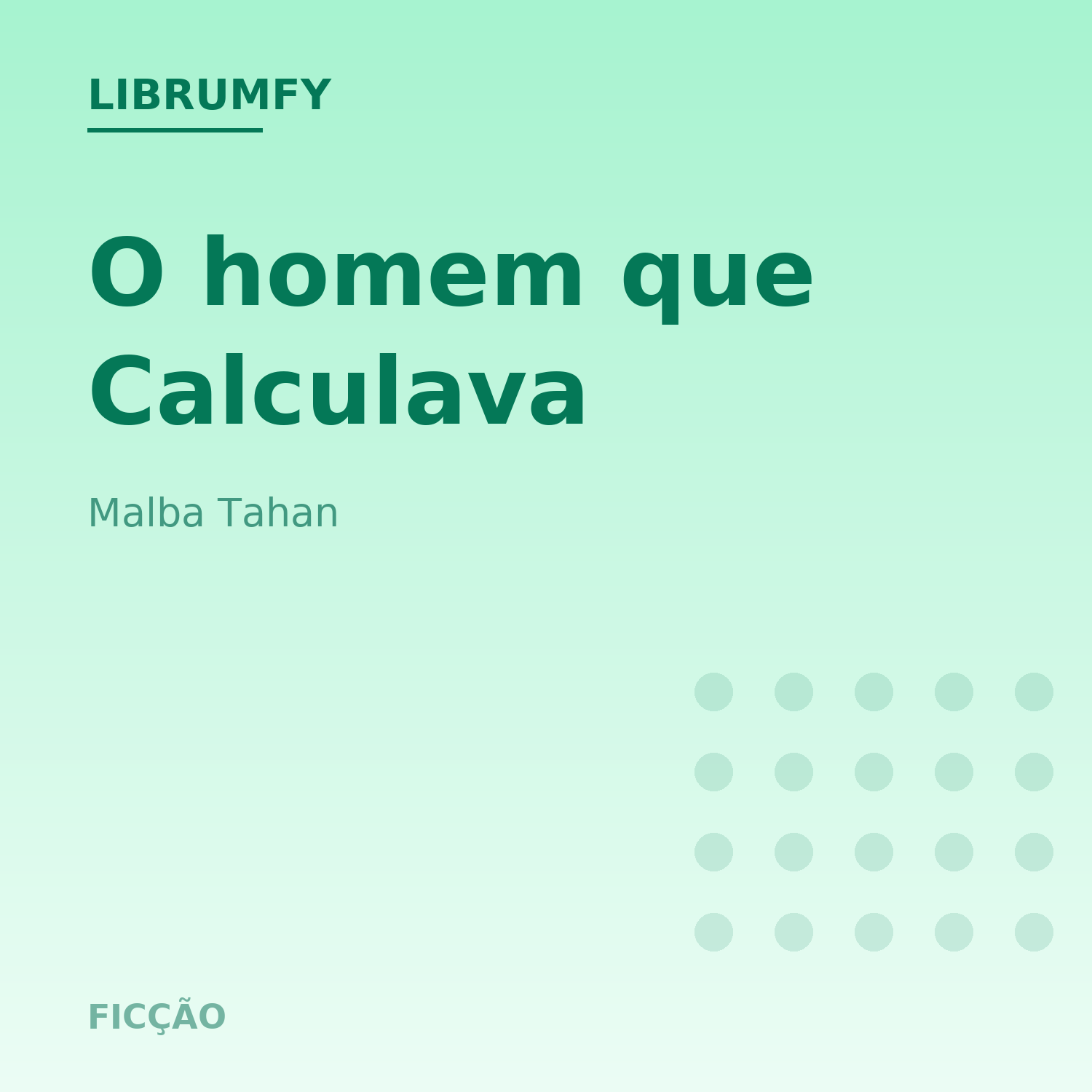 Capa de O homem que Calculava