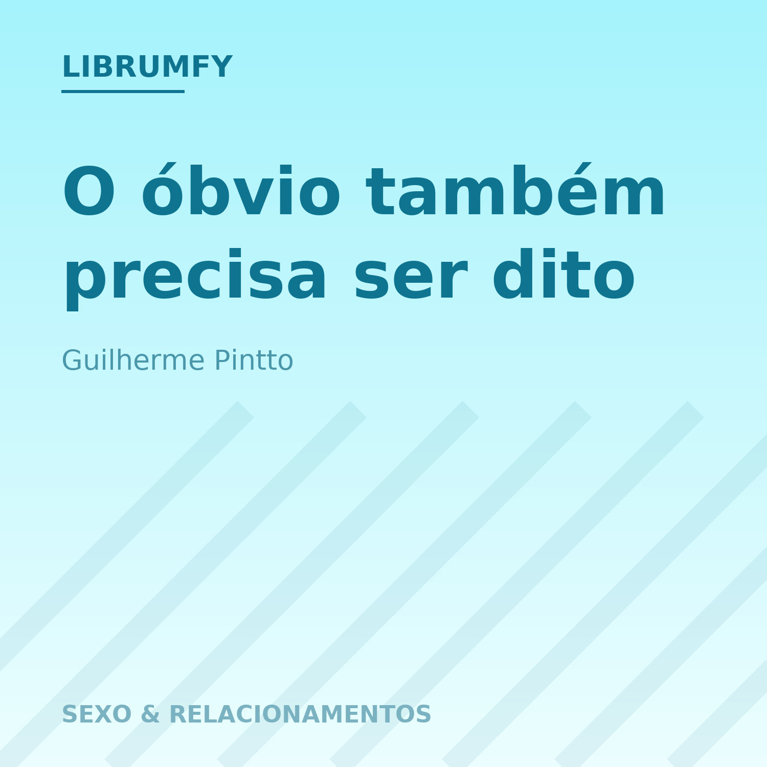 Capa de O óbvio também precisa ser dito