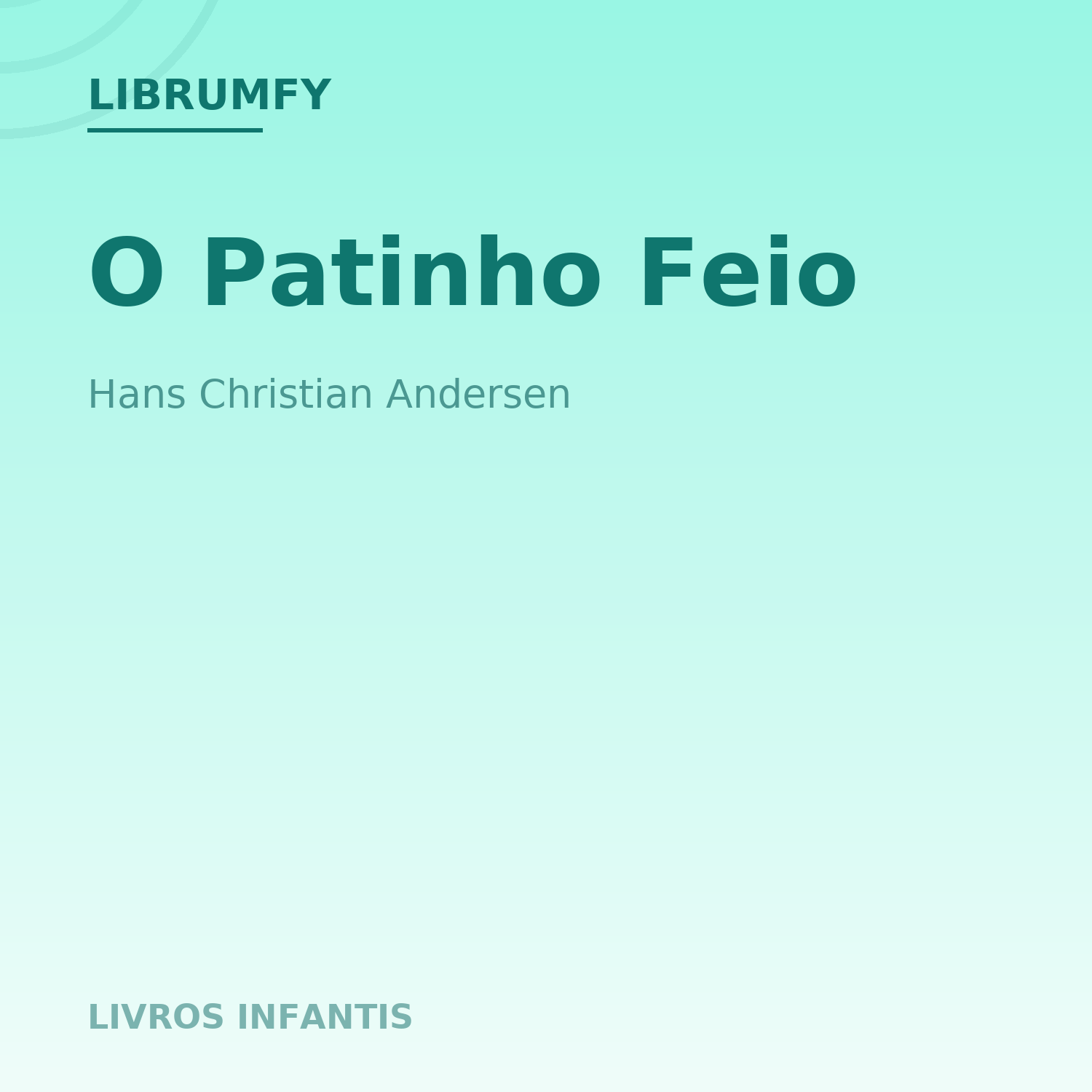 Capa de O Patinho Feio