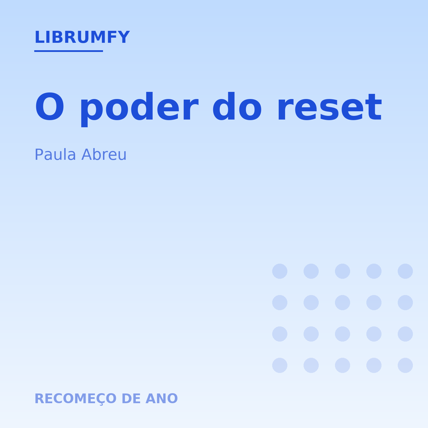 Capa de O poder do reset