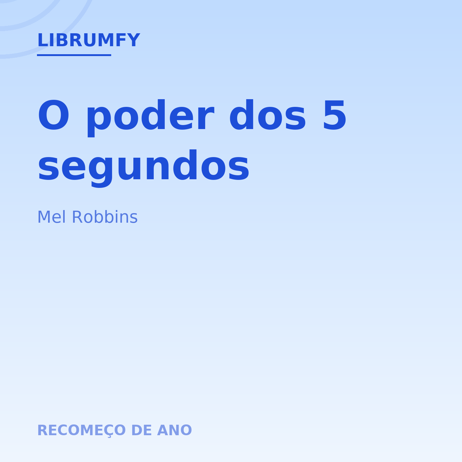 Capa de O poder dos 5 segundos
