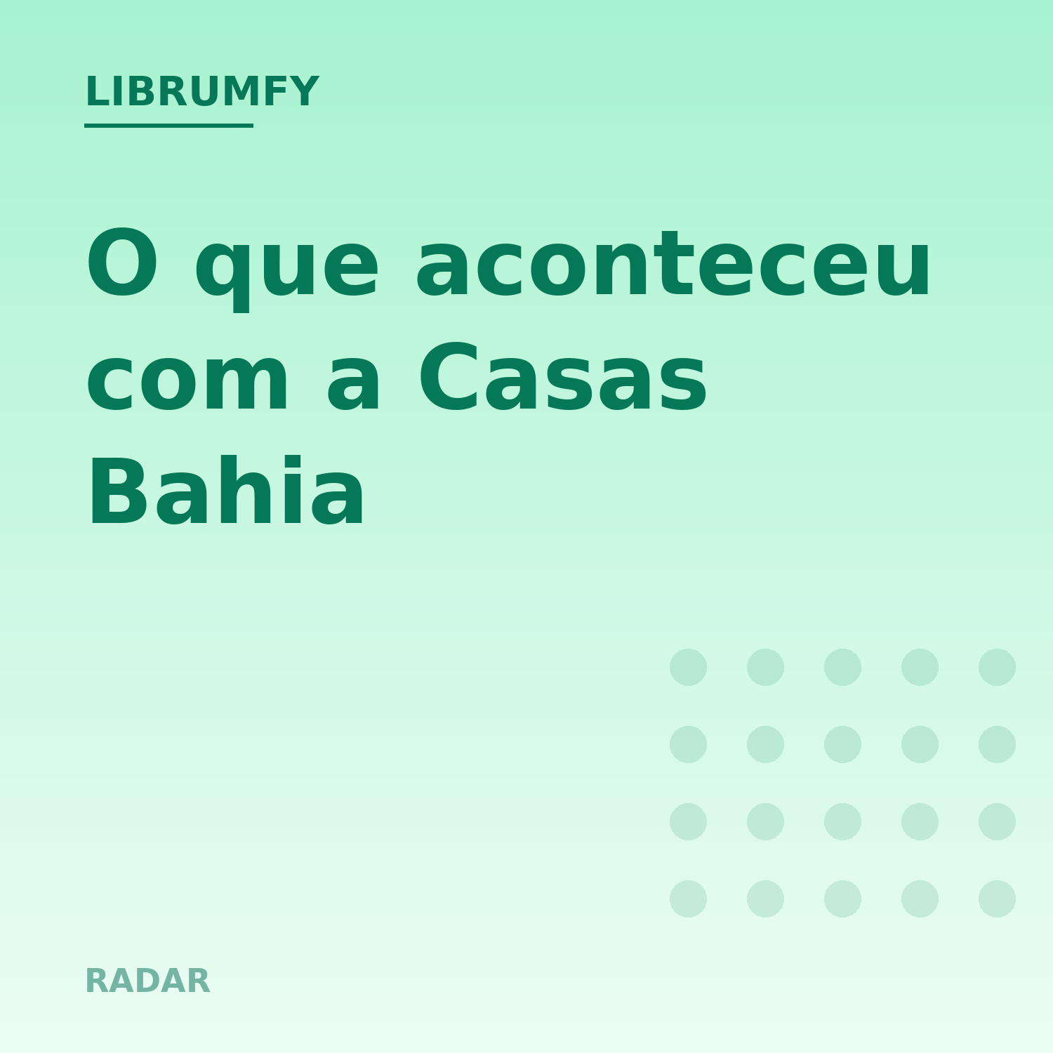 Capa de O que aconteceu com a Casas Bahia
