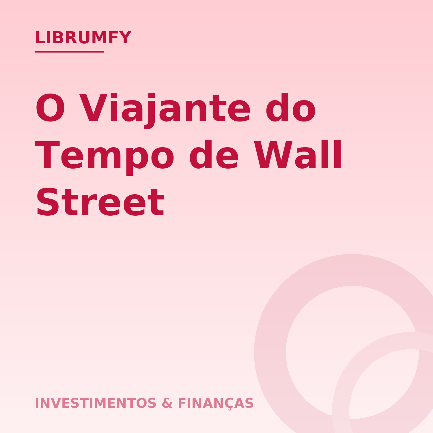 Capa de O Viajante do Tempo de Wall Street