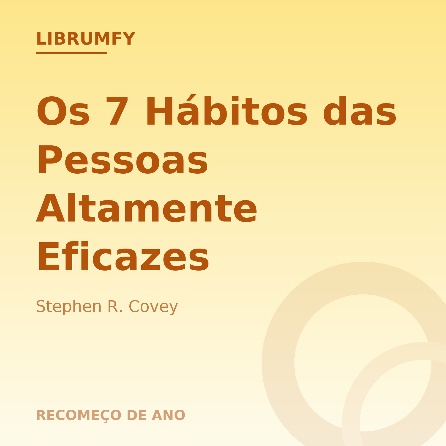 Capa de Os 7 Hábitos das Pessoas Altamente Eficazes