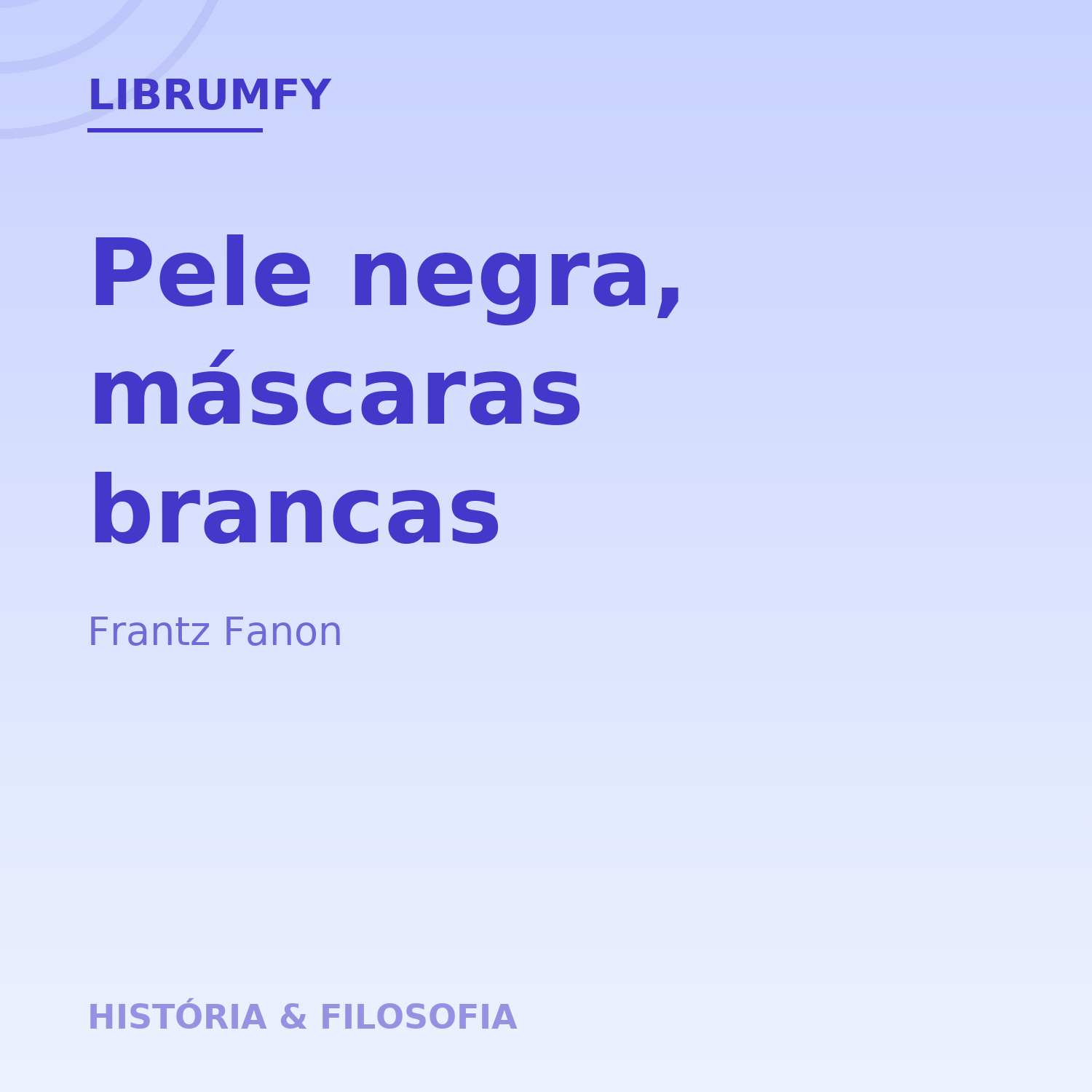 Capa de Pele negra, máscaras brancas