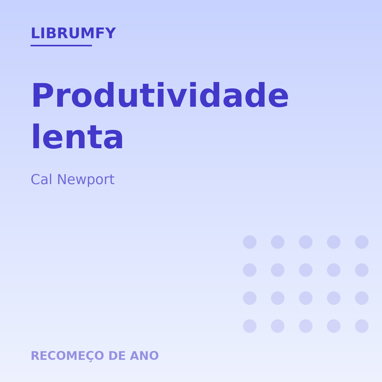 Capa de Produtividade lenta