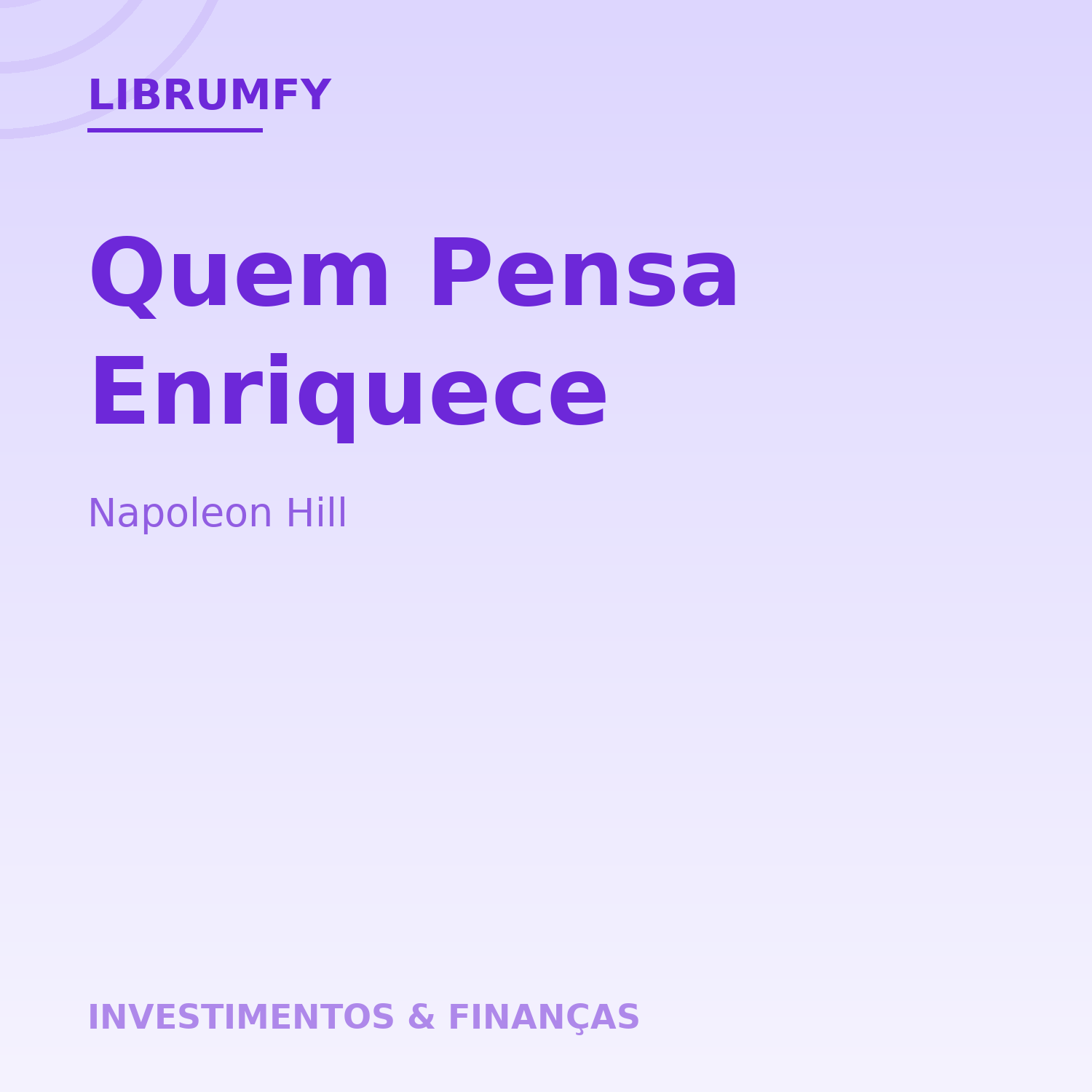 Capa de Quem Pensa Enriquece