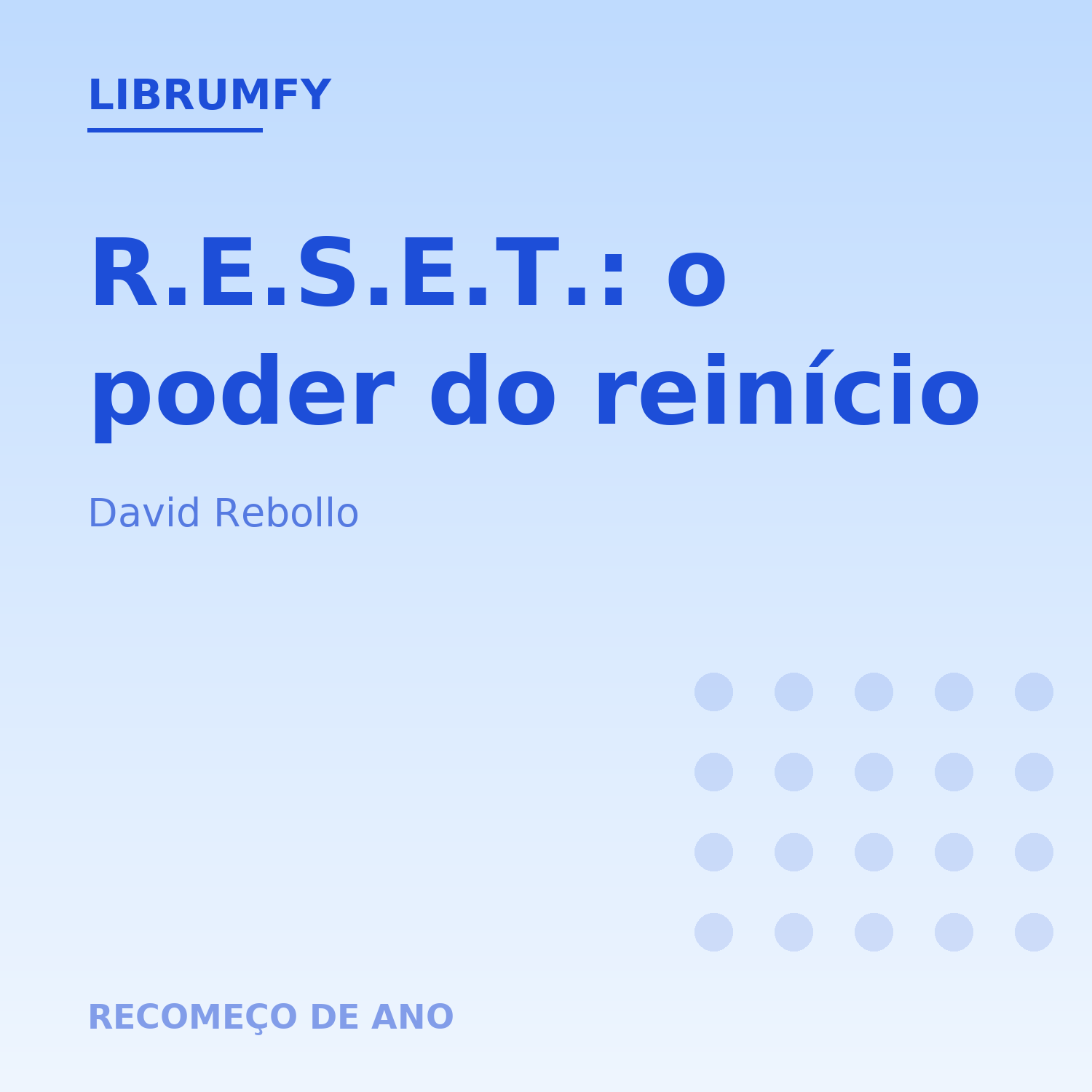 Capa de R.E.S.E.T.: o poder do reinício