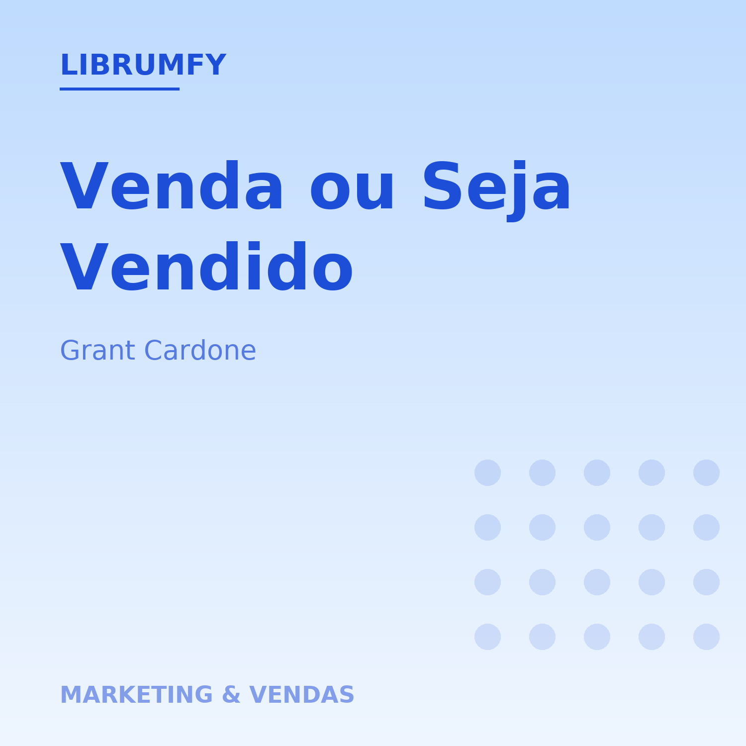 Capa de Venda ou Seja Vendido