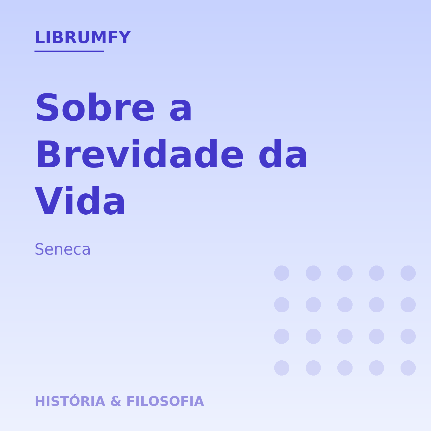 Capa de Sobre a Brevidade da Vida